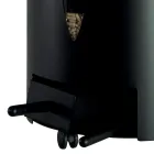 Porta Pellet con Coperchio, Scopetta e Paletta Made in Italy - Cacatua Viadurini