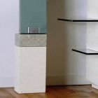 Porta Tv hi-fi in pietra e cristalli dal design moderno Xeni Viadurini
