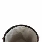 Portabiancheria ovale in cuoio rigenerato Riky made in Italy Viadurini