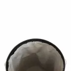 Portabiancheria ovale in cuoio rigenerato Riky made in Italy Viadurini