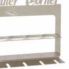 Portabottiglia di Design in Ferro Pregiato Fatto a Mano Made in Italy - Maste Viadurini