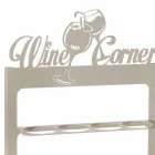 Portabottiglia di Design in Ferro Pregiato Fatto a Mano Made in Italy - Maste Viadurini