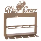 Portabottiglia di Design in Ferro Pregiato Fatto a Mano Made in Italy - Maste Viadurini