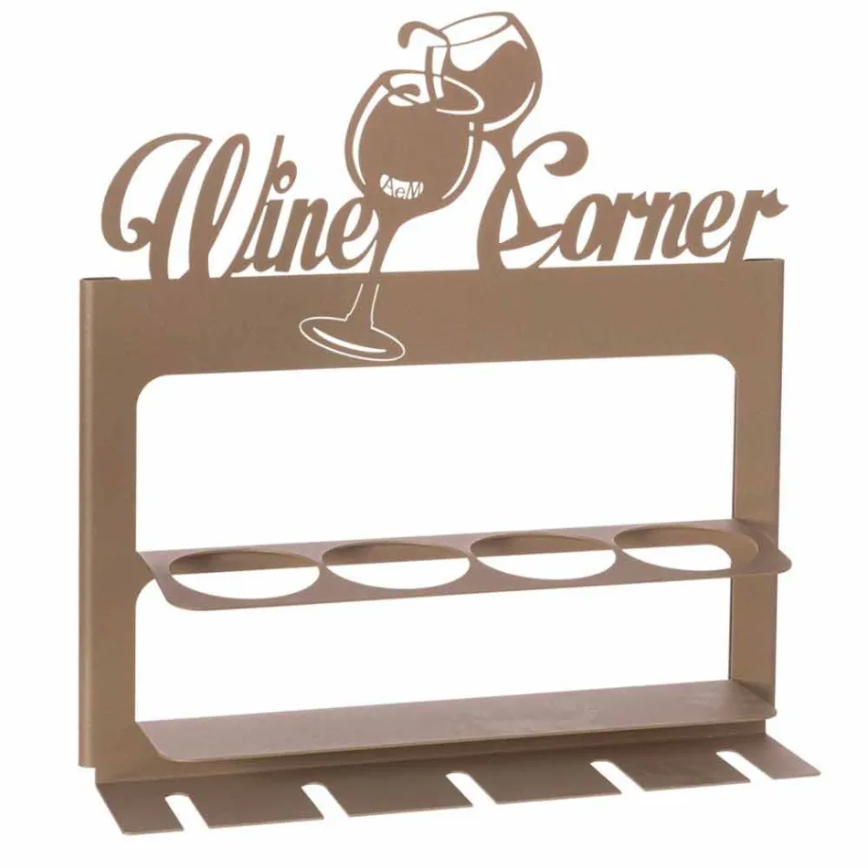 Portabottiglia di Design in Ferro Pregiato Fatto a Mano Made in Italy - Maste Viadurini