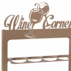 Portabottiglia di Design in Ferro Pregiato Fatto a Mano Made in Italy - Maste Viadurini