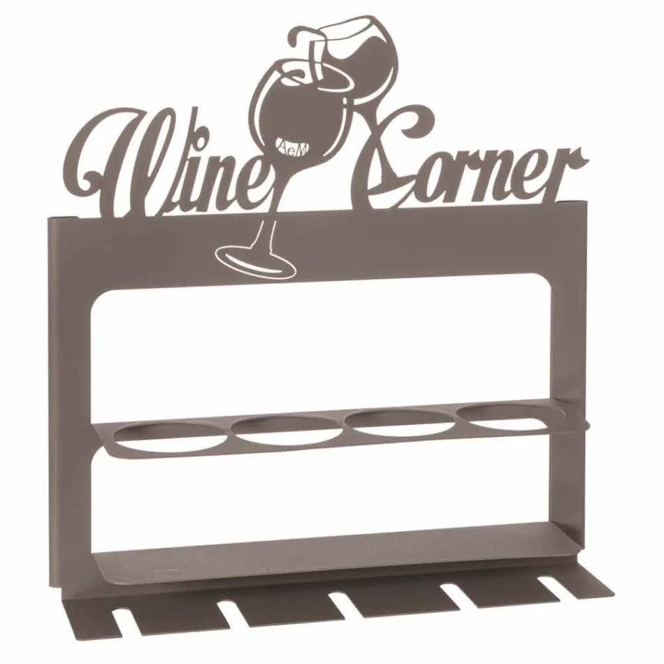 Portabottiglia di Design in Ferro Pregiato Fatto a Mano Made in Italy - Maste Viadurini