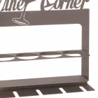 Portabottiglia di Design in Ferro Pregiato Fatto a Mano Made in Italy - Maste Viadurini