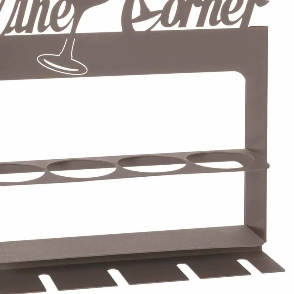 Portabottiglia di Design in Ferro Pregiato Fatto a Mano Made in Italy - Maste Viadurini