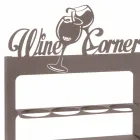 Portabottiglia di Design in Ferro Pregiato Fatto a Mano Made in Italy - Maste Viadurini