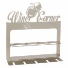 Portabottiglia di Design in Ferro Pregiato Fatto a Mano Made in Italy - Maste Viadurini