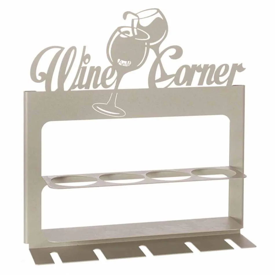 Portabottiglia di Design in Ferro Pregiato Fatto a Mano Made in Italy - Maste Viadurini