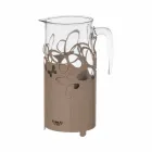 Portabottiglia Moderno in Ferro Bianco, Beige o Avorio Made in Italy – Leida Viadurini