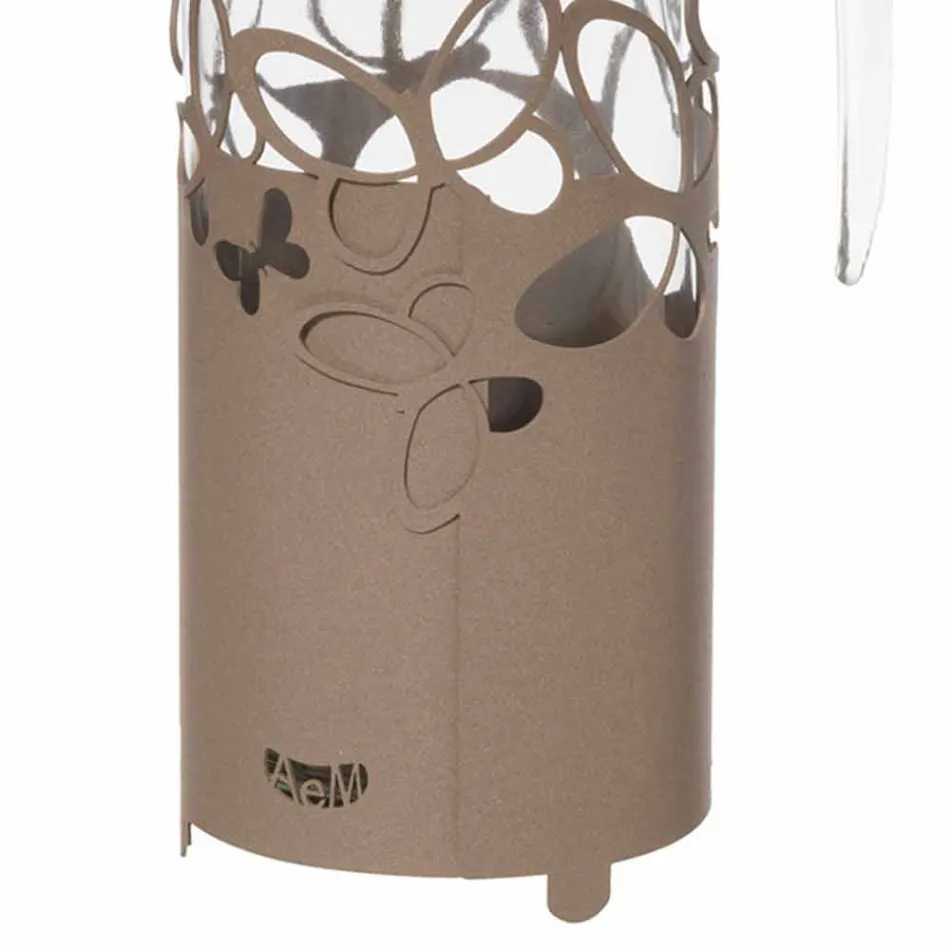 Portabottiglia Moderno in Ferro Bianco, Beige o Avorio Made in Italy – Leida Viadurini