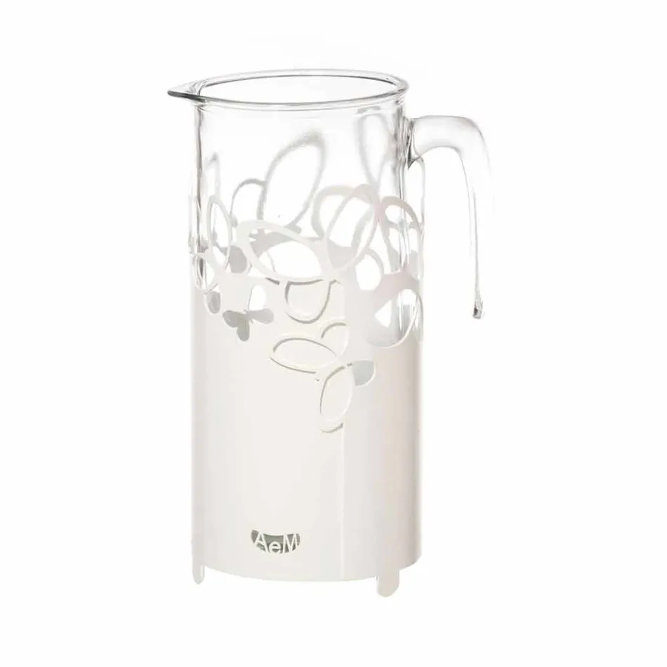 Portabottiglia Moderno in Ferro Bianco, Beige o Avorio Made in Italy – Leida Viadurini