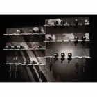 Portabottiglie da Parete per 6 Bottiglie in Plexiglass Made in Italy - Canberra Viadurini