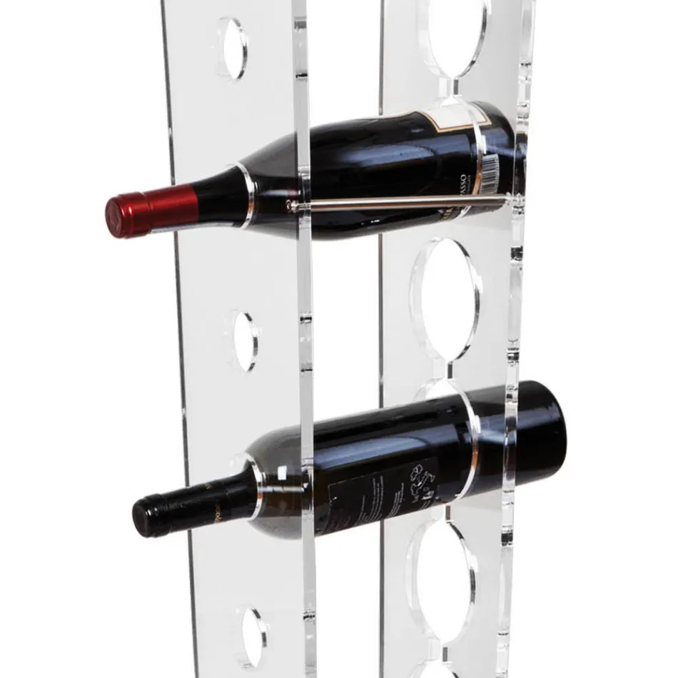 Portabottiglie e Portaghiaccio a Colonna in Acrilico Trasparente - Ciampino Viadurini