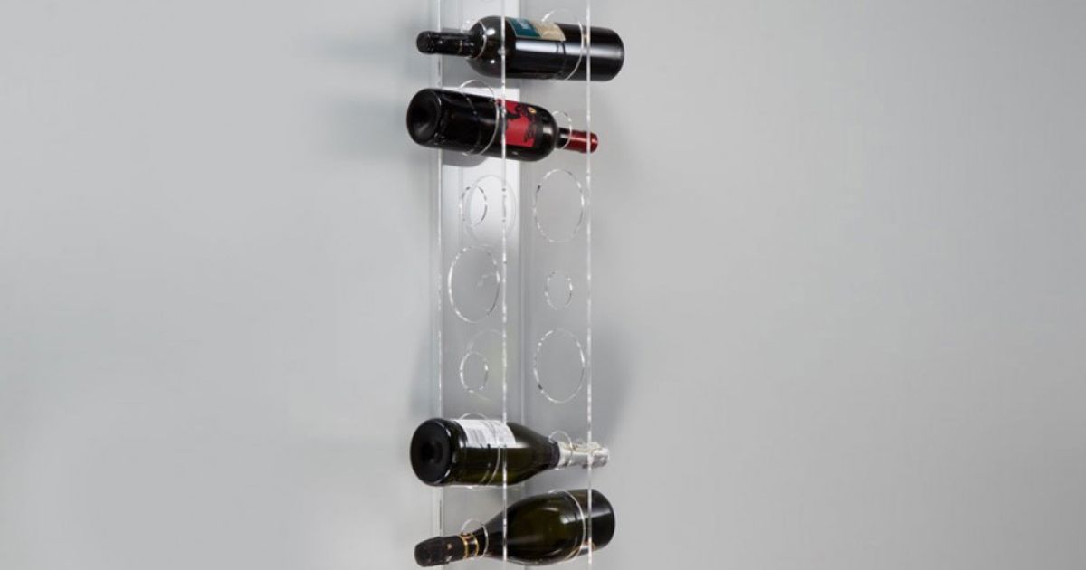 Portabottiglie Spray A Parete - Con 5 Fori E 6 Fessure, Per