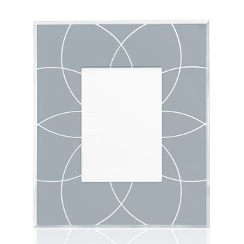 Portafoto 10x15 cm con Cornice Colorata in Plexiglass e Decori - Kang