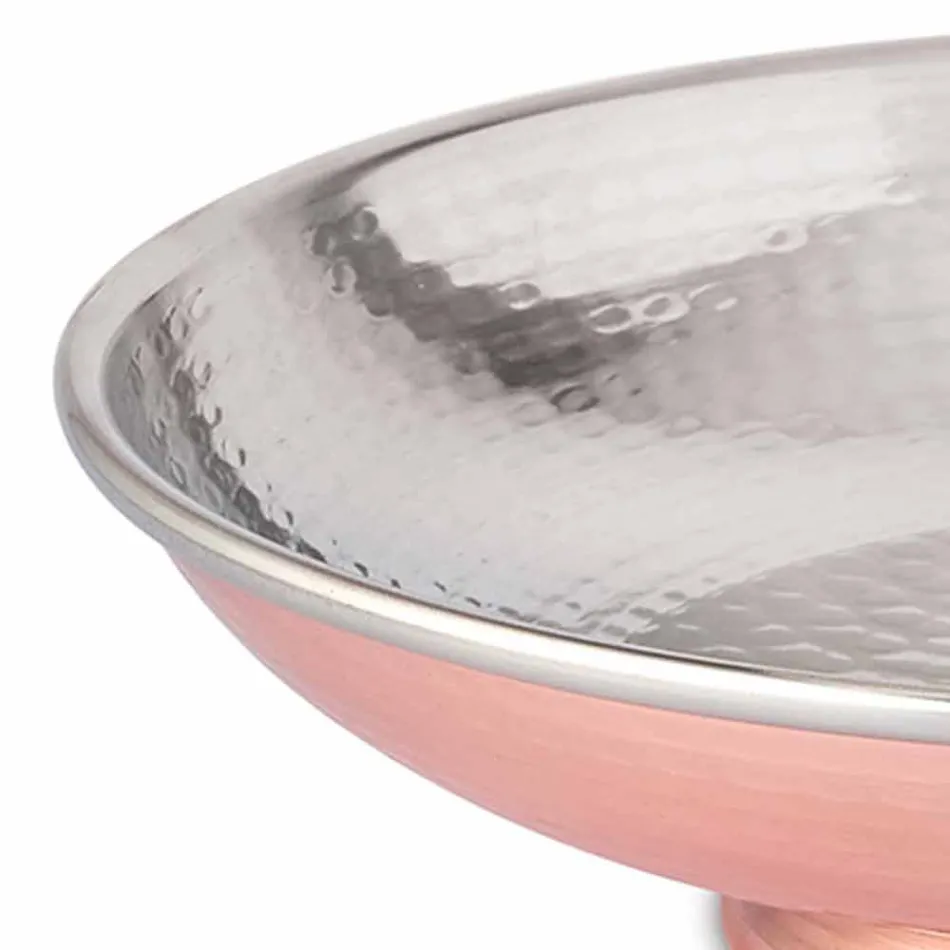 Portafrutta da Tavolo Design Centrotavola Rame Battuto a Mano 28 cm - Terraemare Viadurini