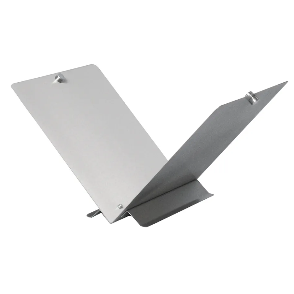 Portalegna a Forma di Libro Aperto in Metallo o Acciaio Made in Italy -Falco  Viadurini