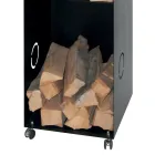 Portalegna con 2 Vani Contenitori e Ripiano Superiore Made in Italy - Colibri Viadurini