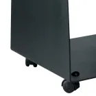 Portalegna con Ruote e Manici Realizzato in Metallo Made in Italy - Gabbiano Viadurini