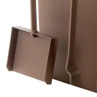 Portalegna da Interno in Acciaio Marrone Made in Italy con Attrezzi - Volturno Viadurini