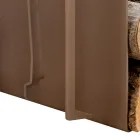 Portalegna da Interno in Acciaio Marrone Made in Italy con Attrezzi - Volturno Viadurini