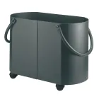 Portalegna in Diverse Finiture con 2 Maniglie Laterali Made in Italy - Impala Viadurini