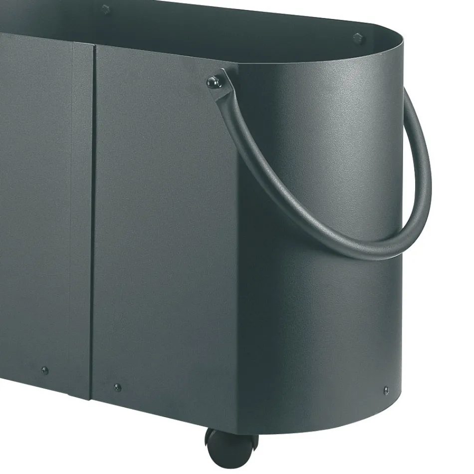 Portalegna in Diverse Finiture con 2 Maniglie Laterali Made in Italy - Impala Viadurini