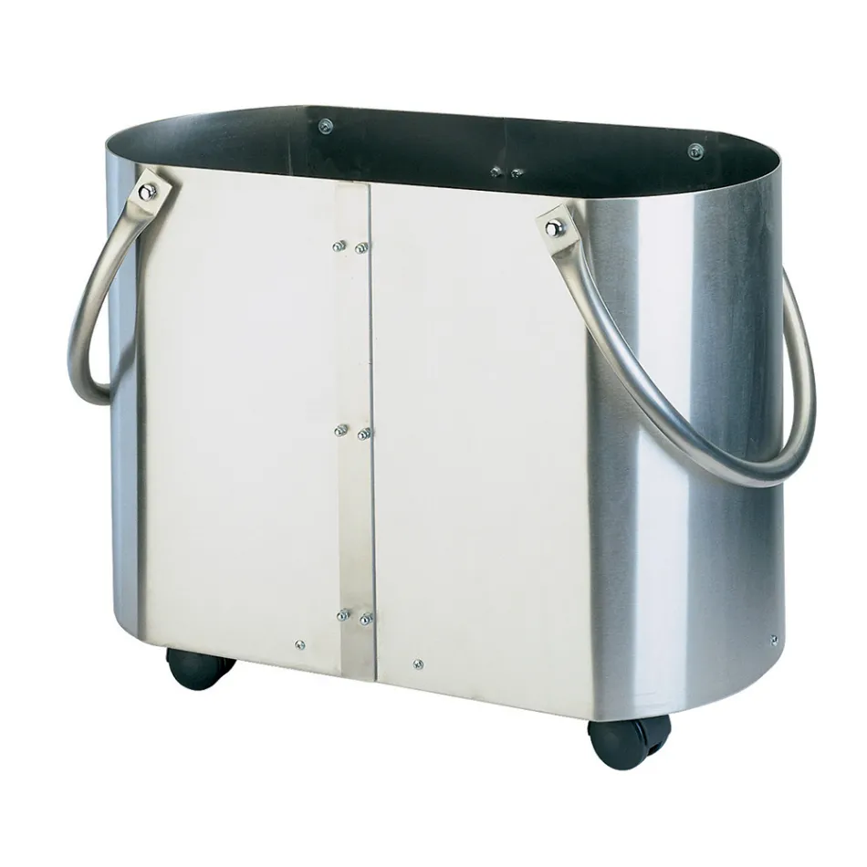 Portalegna in Diverse Finiture con 2 Maniglie Laterali Made in Italy - Impala Viadurini