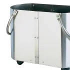 Portalegna in Diverse Finiture con 2 Maniglie Laterali Made in Italy - Impala Viadurini