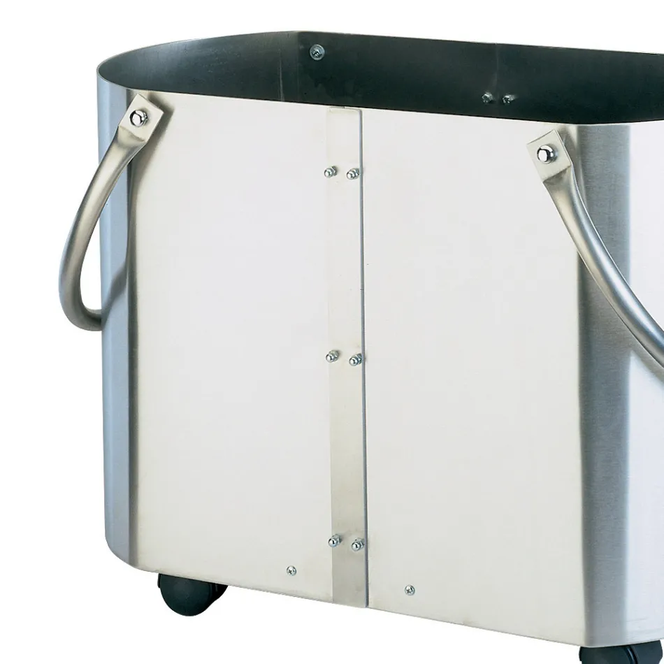 Portalegna in Diverse Finiture con 2 Maniglie Laterali Made in Italy - Impala Viadurini