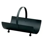 Portalegna in Metallo con Manico e 4 Piedini Made in Italy - Bufalo Viadurini