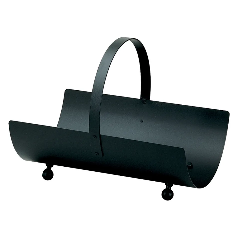 Portalegna in Metallo con Manico e 4 Piedini Made in Italy - Bufalo Viadurini