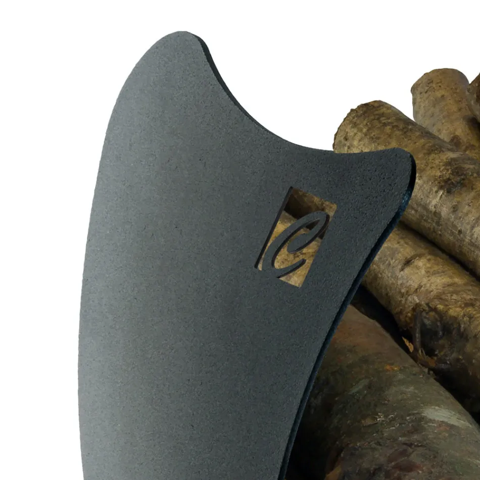 Portalegna Interno in Acciaio Verniciato Realizzato in Italia - Leopoldo Viadurini