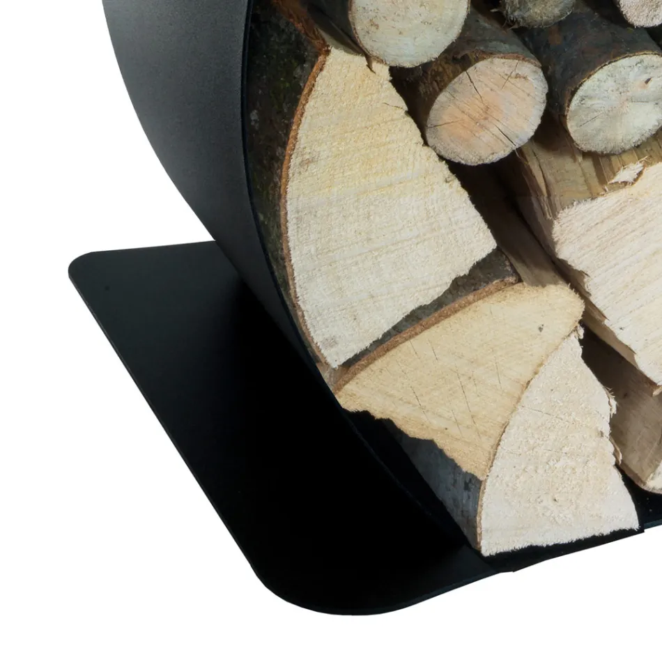 Portalegna Interno in Acciaio Verniciato Realizzato in Italia - Leopoldo Viadurini