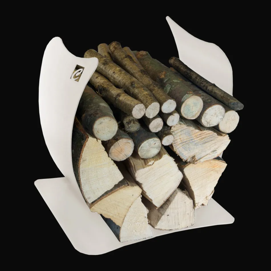 Portalegna Interno in Acciaio Verniciato Realizzato in Italia - Leopoldo Viadurini