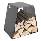 Portalegna Moderno da Terra in Acciaio Verniciato Made in Italy - Demetra Viadurini