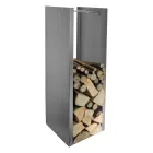 Portalegna Moderno in Acciaio Verniciato Realizzato in Italia - Patrik Viadurini