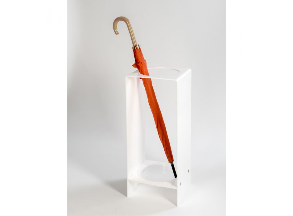 Portaombrelli da Ingresso in Plexiglass Bianco o Trasparente - Ombelico Viadurini