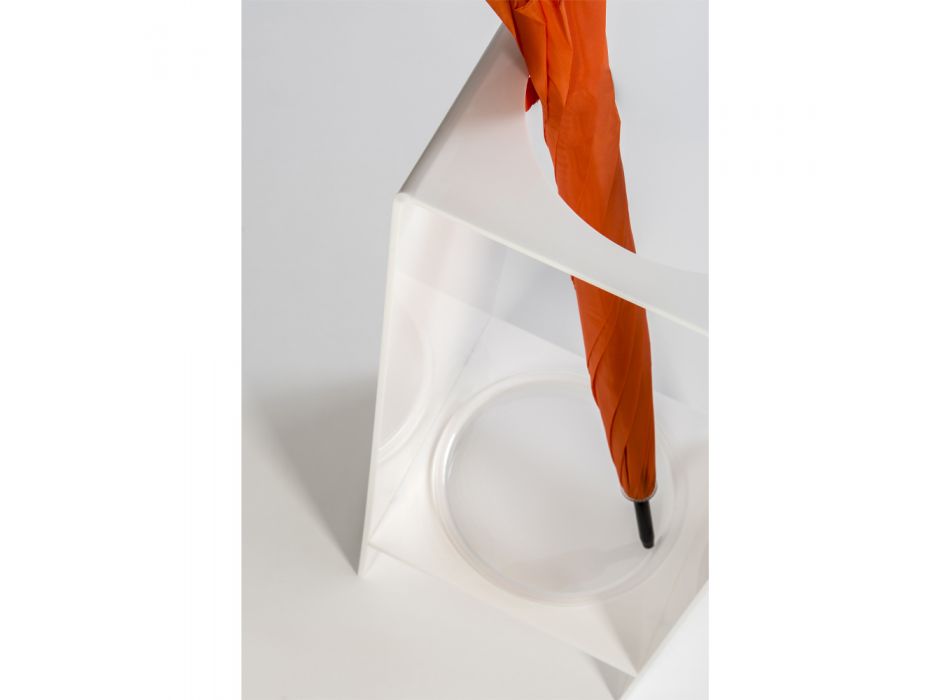 Portaombrelli da Ingresso in Plexiglass Bianco o Trasparente - Ombelico Viadurini