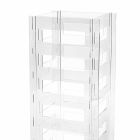 Portaombrelli di Design Geometrico Moderno in Plexiglass Trasparente - Beccaria Viadurini