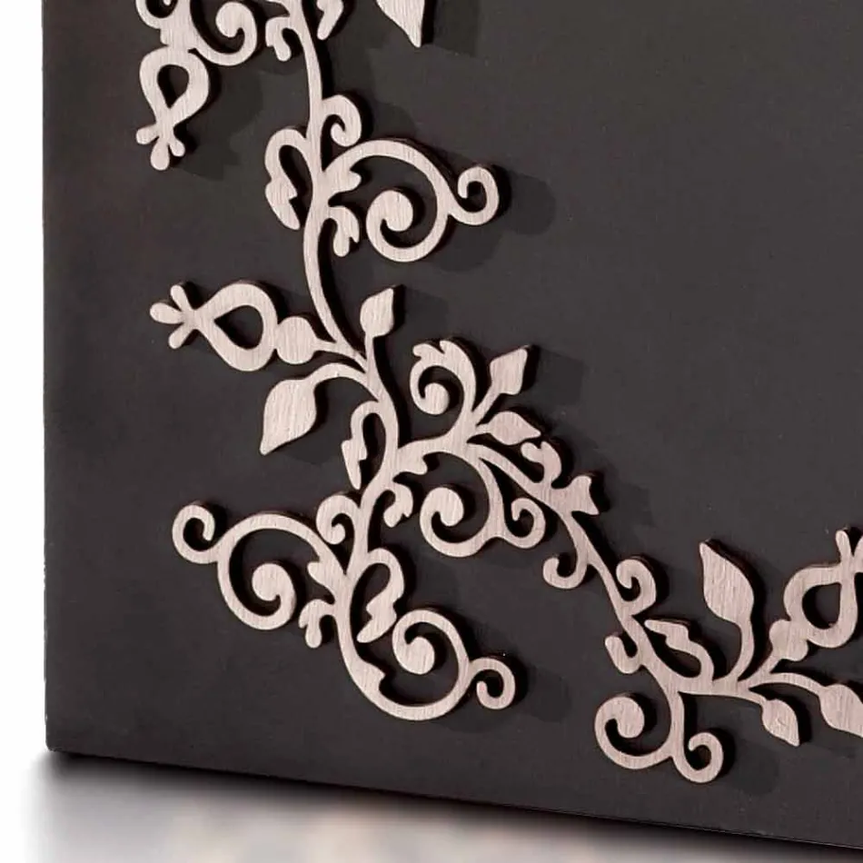 Portaombrelli di Design Rettangolare Elegante Moderno in Legno Decorato - Dekoro Viadurini