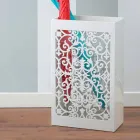 Portaombrelli in Legno Design Moderno con Decori Arabi in Legno Colorato - Dubai Viadurini