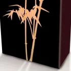 Portaombrelli in Legno Scuro o Bianco con Decori dal Design Moderno - Cannabambu Viadurini