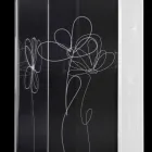 Portaombrelli Plastica Trasparente con Foglie Stilizzate Incise - Florino Viadurini