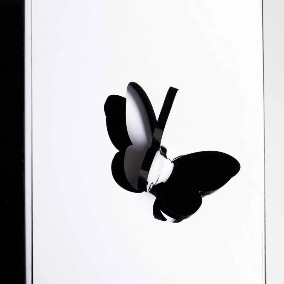 Portaombrelli Plexiglass Nero con Incisioni e Decori 3D, Design Moderno - Farfo Viadurini