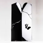 Portaombrelli Plexiglass Nero con Incisioni e Decori 3D, Design Moderno - Farfo Viadurini