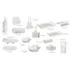 Portaposate da Tavolo Moderno in Ferro, Lavorato a Mano, Made Italy – Laida Viadurini